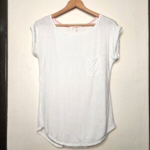 🌻3 for $18 White & Black Sheer Back T Shirt